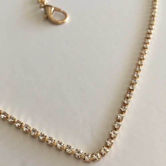 Rhinestone gold Chain mask chain - Picture 3 of 8